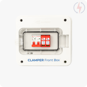 CLAMPER FRONT BOX 275V 20KA 2P 32A IP65 CP