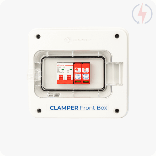 CLAMPER FRONT BOX 275V 20KA 2P 32A IP65 CP