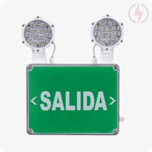 CLK-BA602FVD - BLOCO AUTONOMO EMERGENCIA SINALIZACAO SALIDA VERDE 60 LEDS IP66